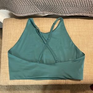 Girlfriend Collective XL Topanga Halter sports bra in Teal, gently used